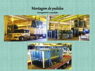 Montagemde pedidos
Carregamentoe expedição
 
