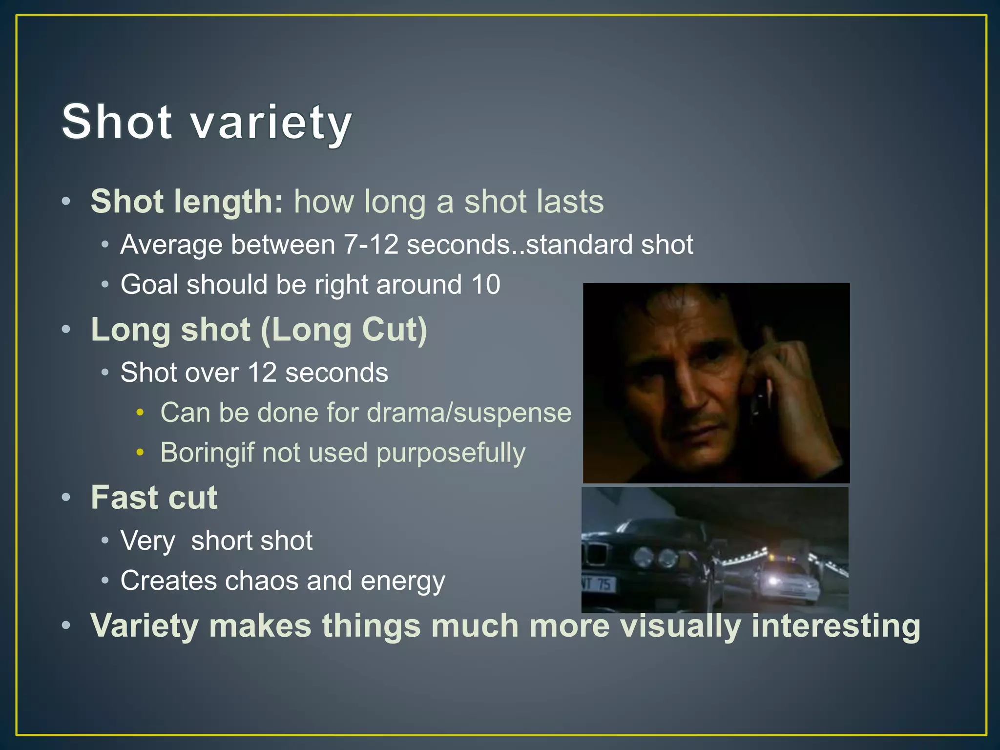 Examples of Video shots and composition | PPTX