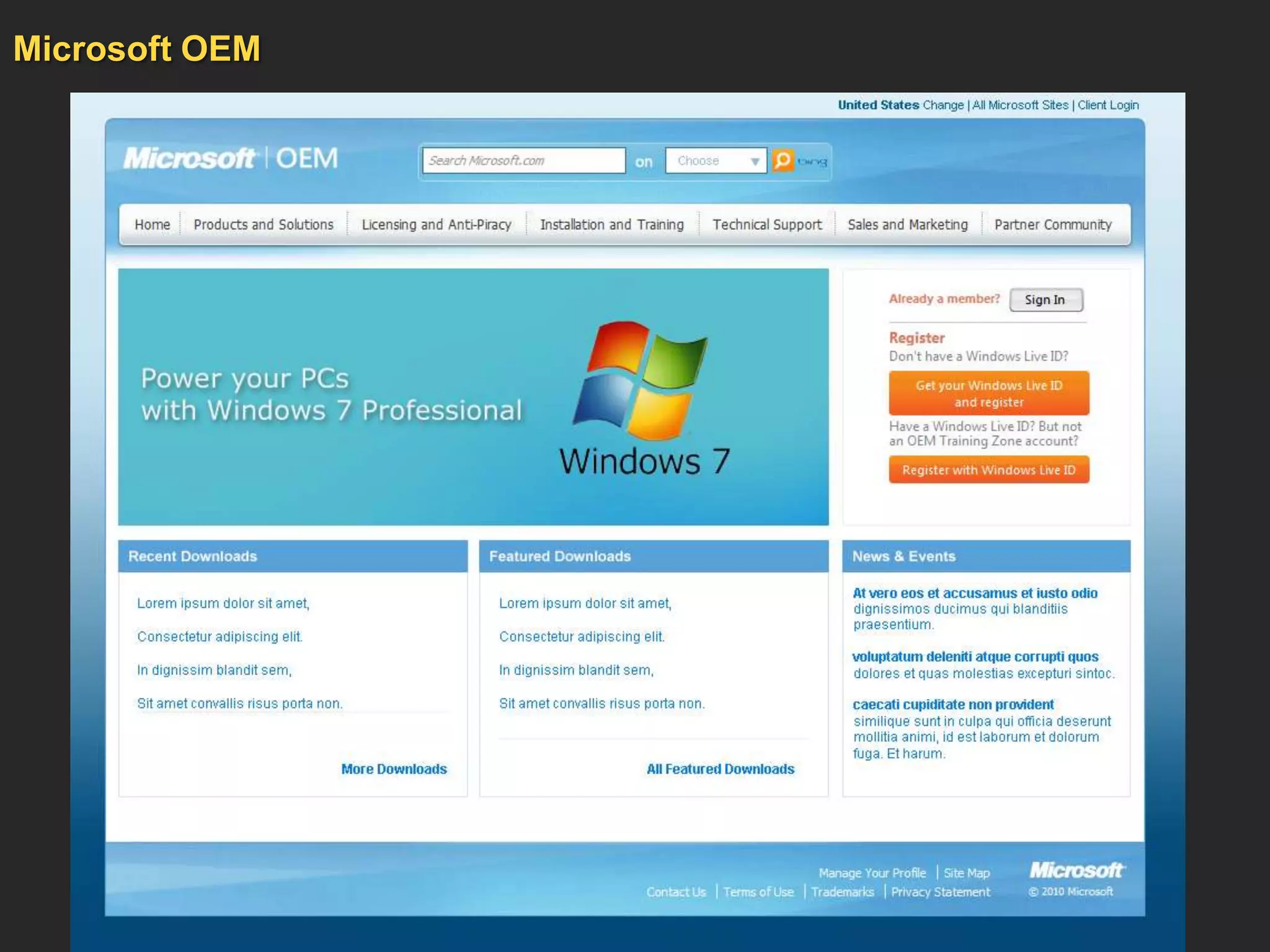 Microsoft OEM
 