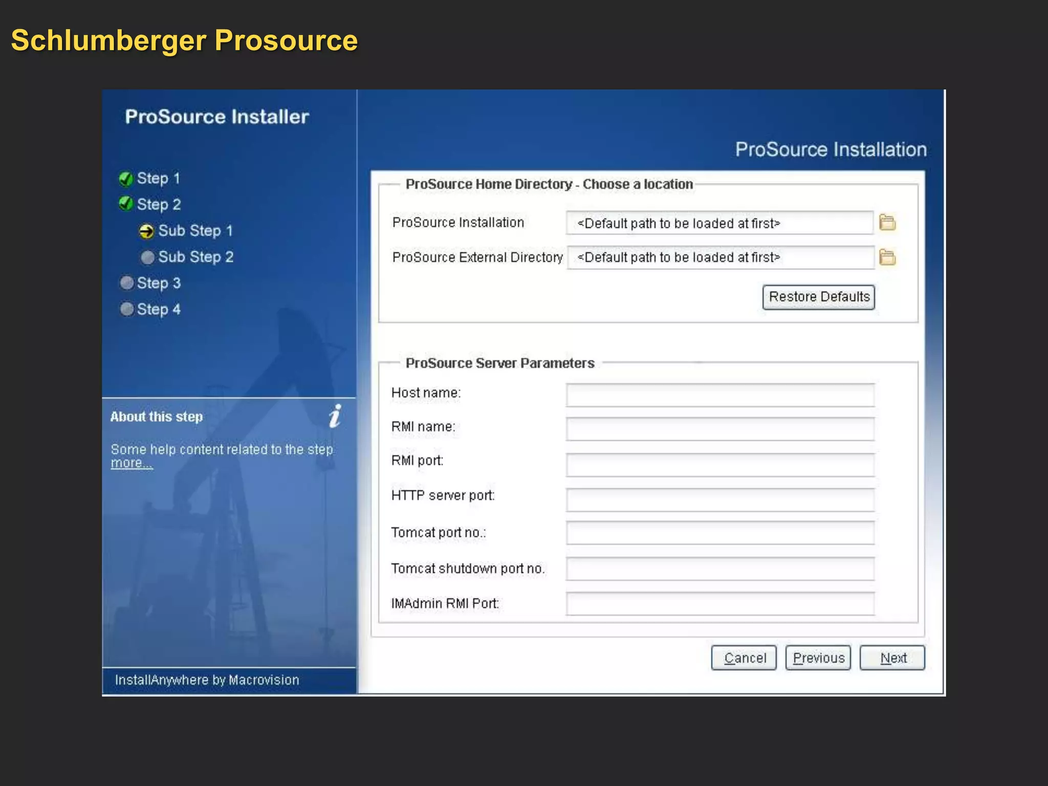 Schlumberger Prosource
 