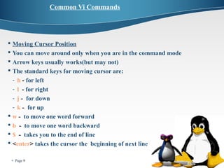 Vi editor in linux | PPT | Operating Systems | Computer Software and ...