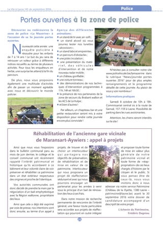 Rénovation
des passerelles
La Vie à Lasne 141 de septembre 2016
25
Environnement
Lutte contre les
plantes invasives
Haro s...