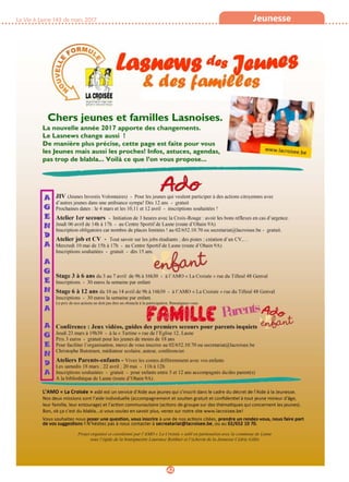 La Vie à Lasne 143 de mars 2017 Jeunesse
42
 