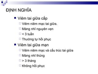 Viêm tai giữa cấp | PPT