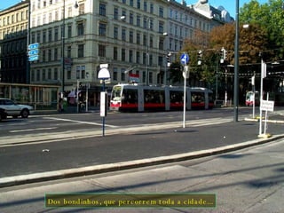 Dos bondinhos, que percorrem toda a cidade... 
