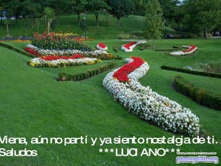 Viena, aún no partí y ya siento nostalgia de ti. Saludos  ***LUCIANO*** 