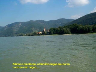 Manso e caudaloso, o Danúbio segue seu curso rumo ao mar negro...... 