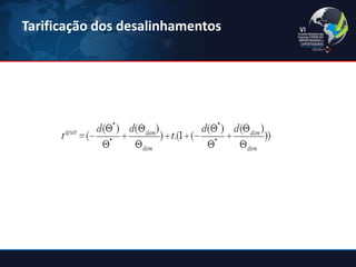 Tarificação dos desalinhamentos 
25  