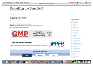 Compiling the Compiler