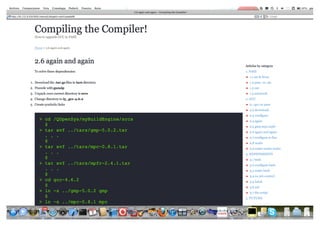 Compiling the Compiler