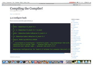 Compiling the Compiler