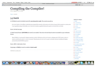 Compiling the Compiler
