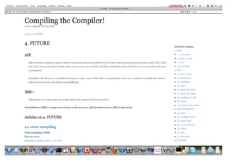 Compiling the Compiler