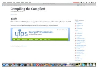 Compiling the Compiler