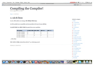 Compiling the Compiler