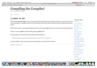 Compiling the Compiler
