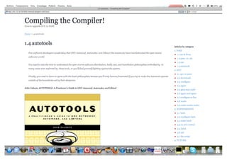 Compiling the Compiler