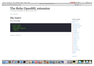 The Ruby OpenSSL extension