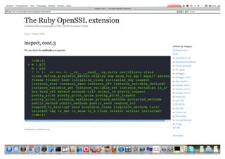 The Ruby OpenSSL extension