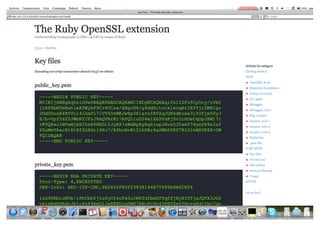 The Ruby OpenSSL extension