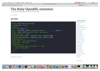 The Ruby OpenSSL extension