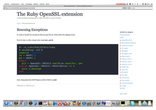 The Ruby OpenSSL extension