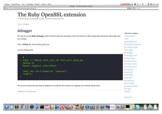 The Ruby OpenSSL extension