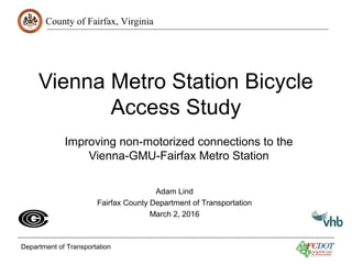 Vienna Metro Station Bicycle Access Study | PPT