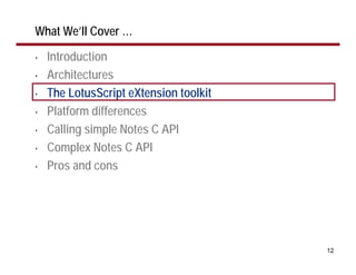 Lotus Script Code Vienna buchan calling the notes c-api from lotus_script | PDF