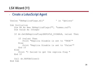 Lotus Script Code Vienna buchan calling the notes c-api from lotus_script | PDF