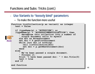 Lotus Script Code The View - Lotusscript coding best practices | PDF