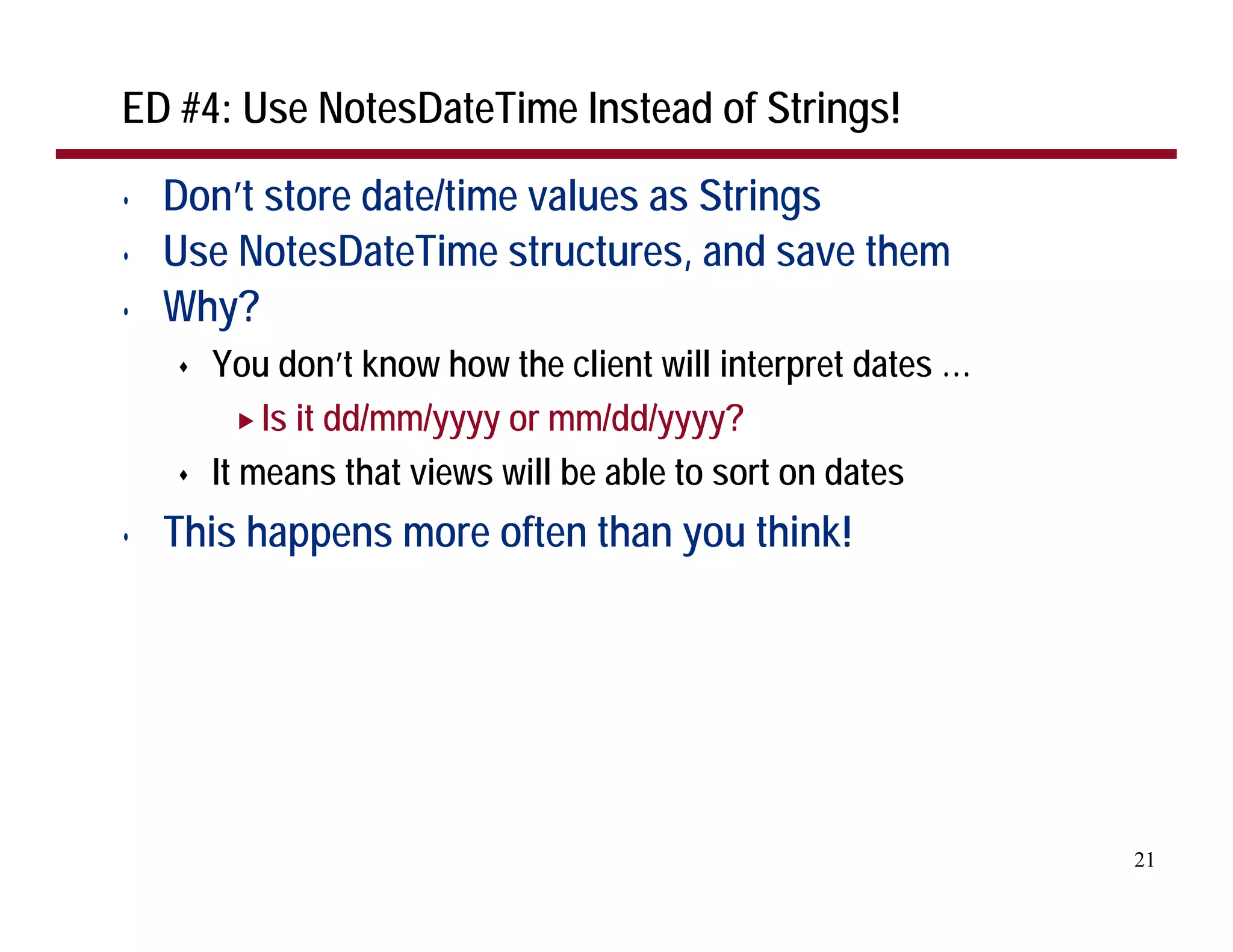 The Top 30 LotusScript Development Tips