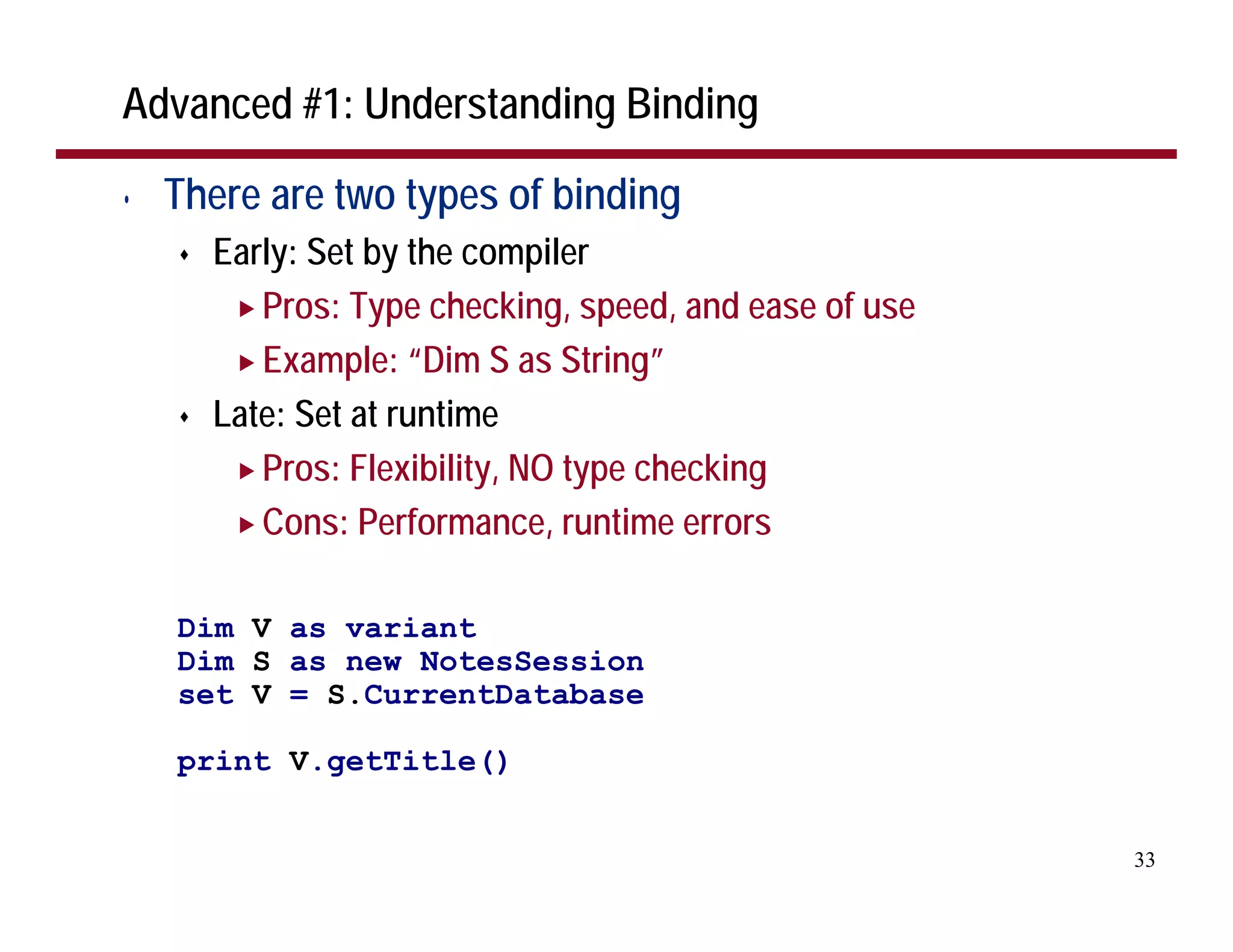 The Top 30 LotusScript Development Tips