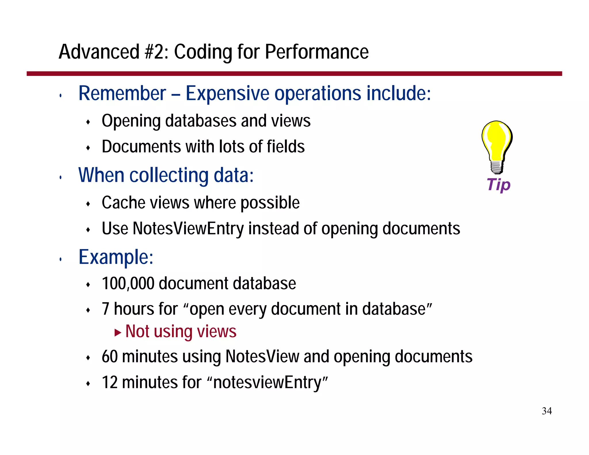 The Top 30 LotusScript Development Tips