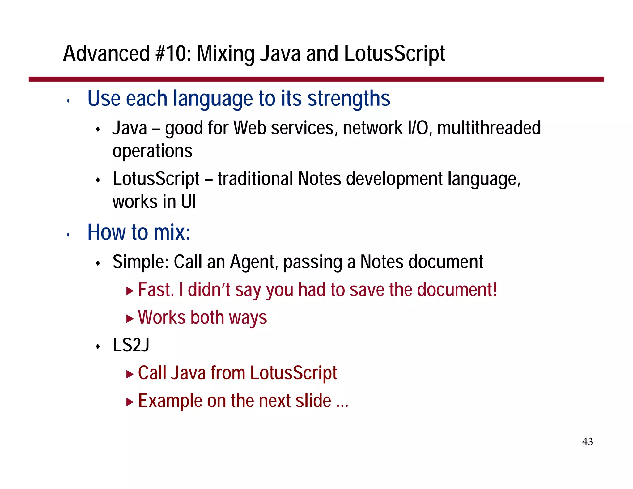 The Top 30 LotusScript Development Tips
