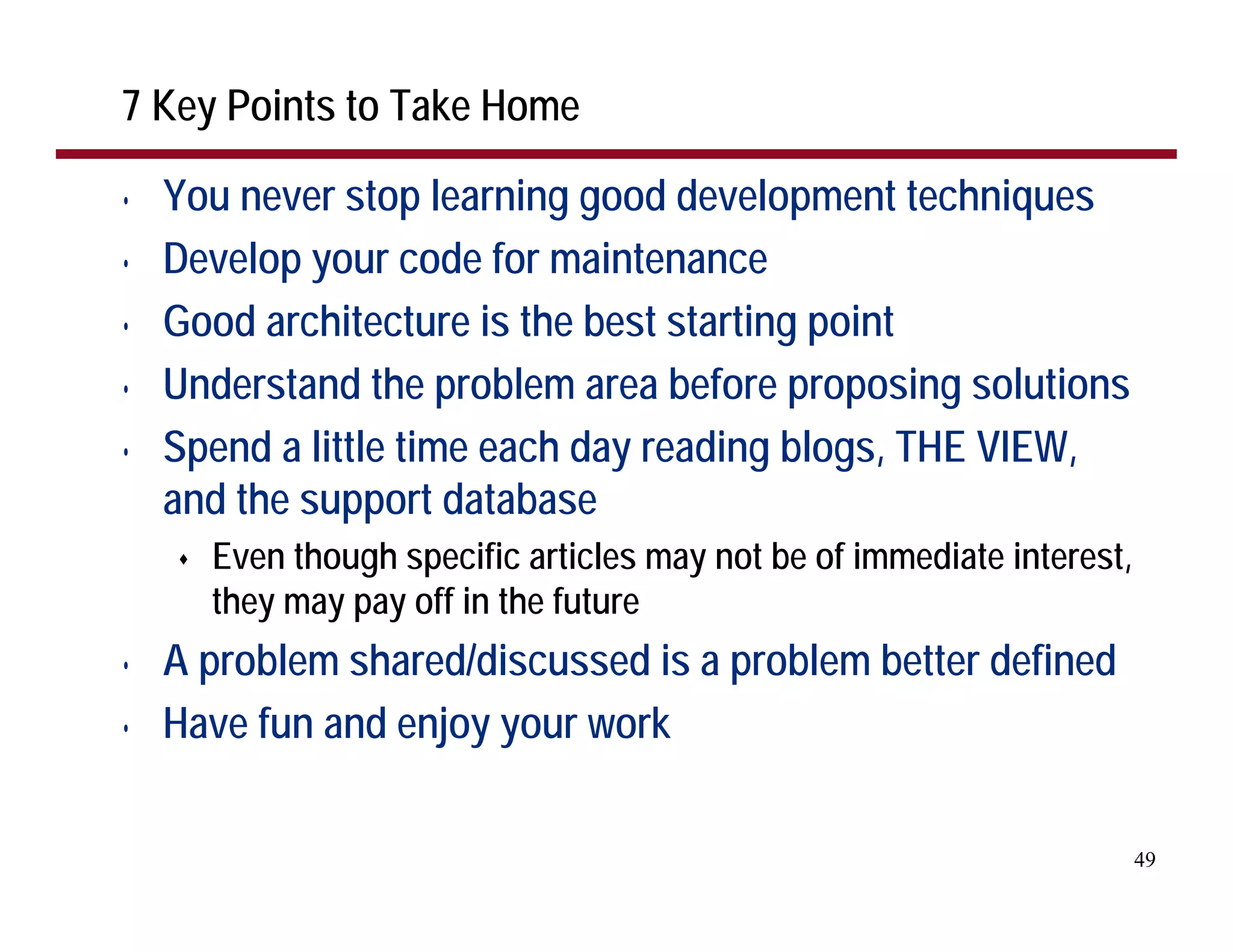 The Top 30 LotusScript Development Tips
