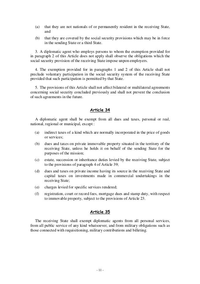 vienna convention on diplomatic relations article 48 vienna convention on diplomatic relations article 48