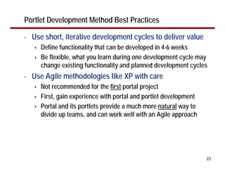 Designing WebSphere Portal Applications