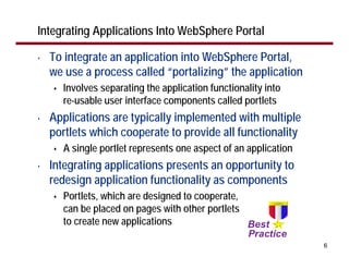 Designing WebSphere Portal Applications