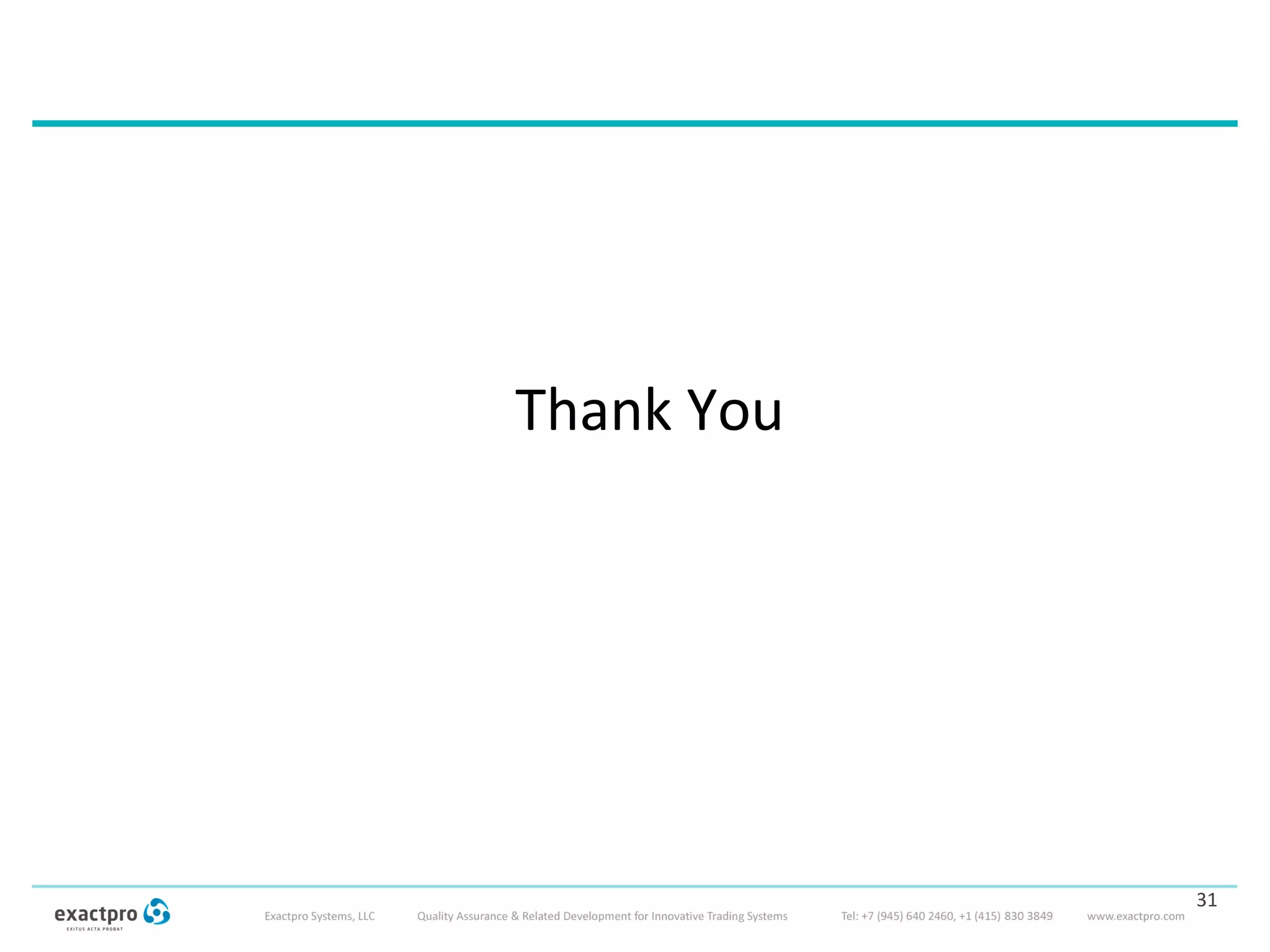 Questions & Answers
Thank You
31
 