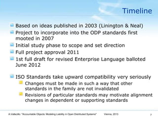 Accountable objects: Modeling Liability in Open Distributed Systems Slide 7