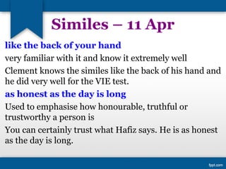VIE on Similes 2014 | PPT