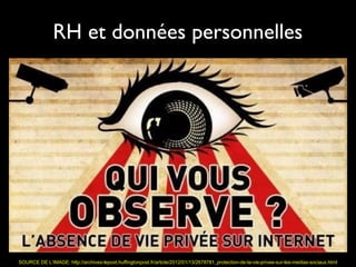 RH et données personnelles




SOURCE DE L’IMAGE: http://archives-lepost.huffingtonpost.fr/article/2012/01/13/2678781_protection-de-la-vie-privee-sur-les-medias-sociaux.html
 