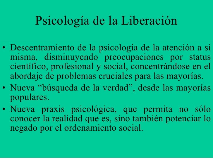 Psicología de la Liberacion