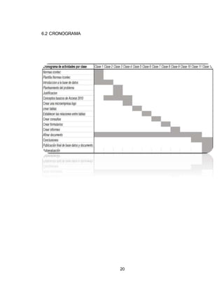 20
6.2 CRONOGRAMA
 