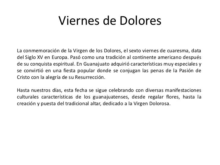 Viernes De Dolores