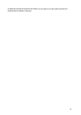 35
Le détail de l’activité de recherche de l’Ifsttar sur ces sujets ou sur des sujets connexes est
présenté dans le tableau ci-dessous.
 
