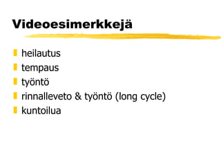 Videoesimerkkejä heilautus tempaus työntö rinnalleveto & työntö (long cycle) kuntoilua 
