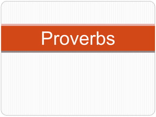 Proverbs | PPTX