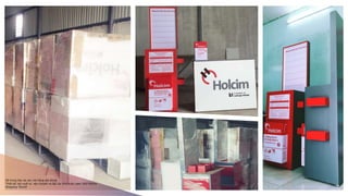 Kệ trưng bày tại các cửa hàng xây dựng:
Thiết kế, sản xuất và vận chuyển và lắp các tỉnh miền nam cho Holcim
Display Shelf
 